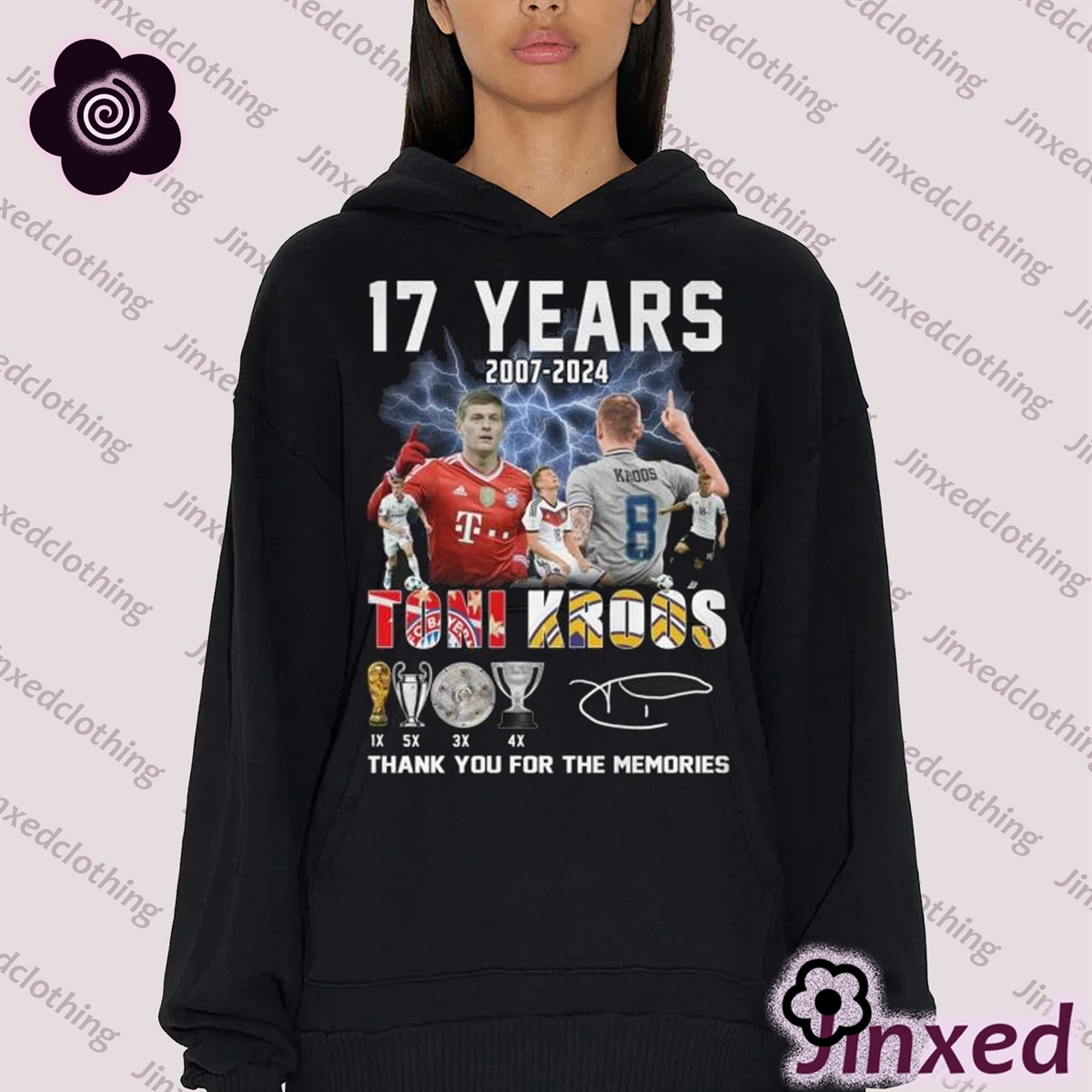 17 Years 2007-2024 Toni Kroos Thank You For The Memories Unisex T-shirt 